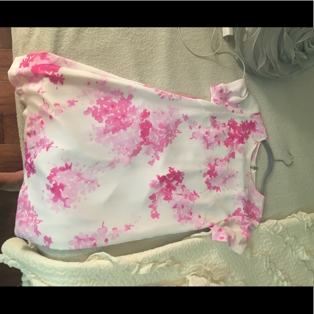 Pink and white floral dress from Intrigue Couture